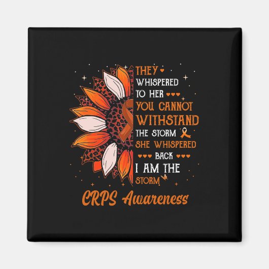 Ik ben het Storm CRPS Awareness Month Warrior Sina Magneet (Voorkant)