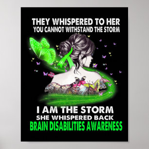 Ik ben het Storm dat mensen met een handicap bewus Poster