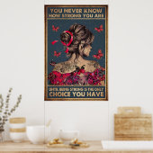 Ik ben het Storm dat ze terugfluisterde Poster (Keuken)
