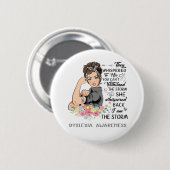 Ik ben het Storm dyslexie bewustzijn Ronde Button 5,7 Cm (Voorkant /achterkant)