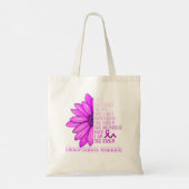 Ik ben het Storm Fibromyalgie Bewustheid Tote Bag (Achterkant)