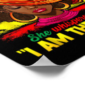 Ik ben het Storm Juneteenth Black History Month vr Poster (Hoek)