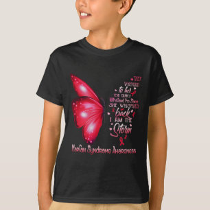 Ik ben het Storm Marfan Syndrome Awareness Butterf T-shirt