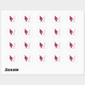 Ik ben het storm Noonan Syndrome Butterfly Ronde Sticker (Vel)