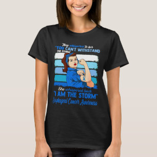 Ik ben het Storm OESOFAGEALE KANKERBEWUSTZIJN T-shirt