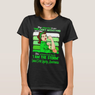 Ik ben het Storm RUGGENMERGLETSEL BEWUSTZIJN T-shirt