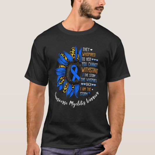 Ik ben het Storm Transverse Myelitis W T-shirt (Voorkant)