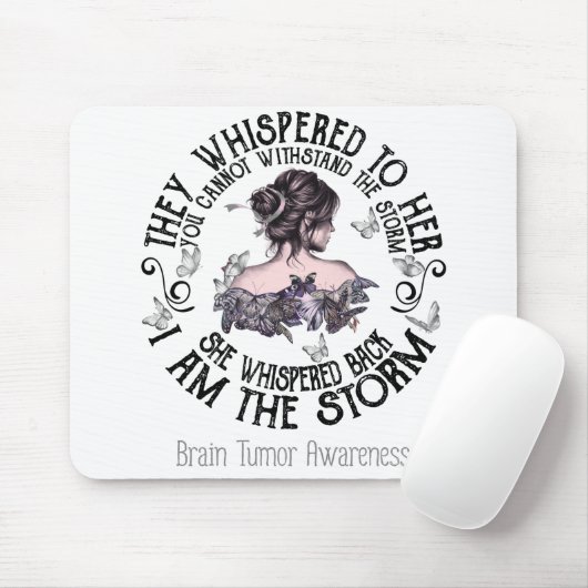 Ik ben het Storm van hersenschudding Muismat (Met muis)