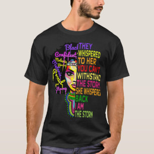 Ik ben het Storm Womens T shirt Juneteenth Black H