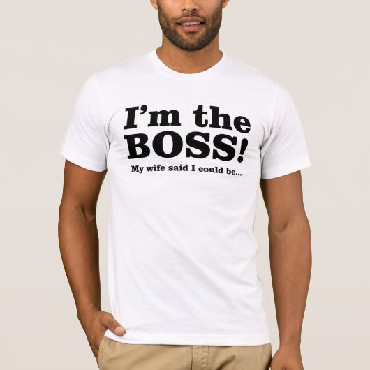Ik ben het T-shirt van Boss (Voorkant)
