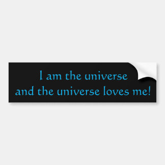 Ik ben het universum bumpersticker