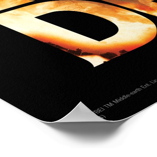 Ik ben het vuur dat ik dood ben. poster (Hoek)