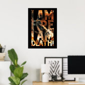 Ik ben het vuur dat ik dood ben. poster (Thuiskantoor)