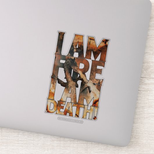 Ik ben het vuur dat ik dood ben. sticker (Detail)