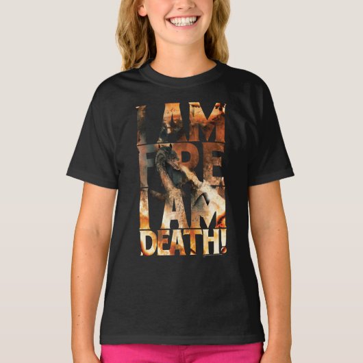 Ik ben het vuur dat ik dood ben. t-shirt (Voorkant)