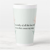 Ik ben het waard... latte mok (Voorkant)