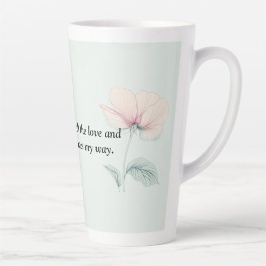 Ik ben het waard... latte mok (Rechts)