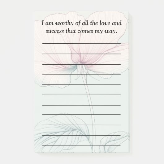 Ik ben het waard... post-it® notes (Voorkant)