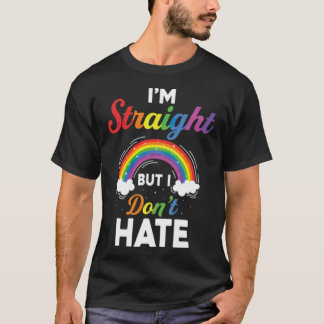 Ik ben hetero, maar ik haat Pride LGBT Pride LGB n T-shirt