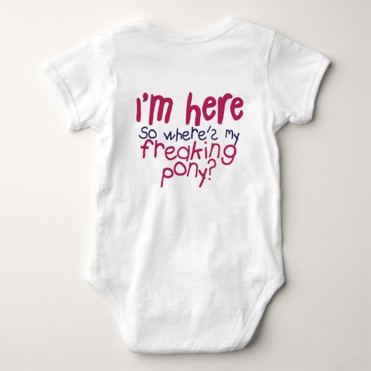 Ik ben hier 2 Baby Creeper Romper (Achterkant)