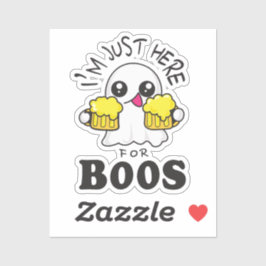 Ik ben hier alleen voor Boos Classic Round Sticker