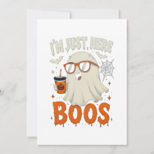 “Ik ben hier alleen voor Boos” spookontwerp Kaart