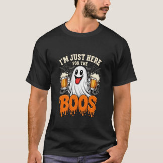 Ik ben hier alleen voor de boegels Grappige Hallo T-shirt