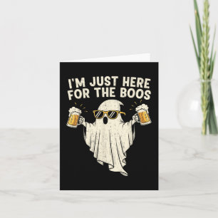 Ik ben hier alleen voor de boegems Grappig spook b Kaart