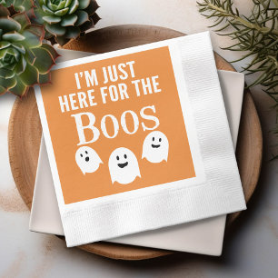 Ik ben hier alleen voor de Boos - Funny Halloween  Servet