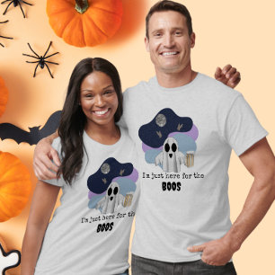 Ik ben hier alleen voor de BOOS Grappige Halloween T-shirt