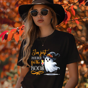 Ik ben hier alleen voor de Boos Halloween  Tri-Blend Shirt