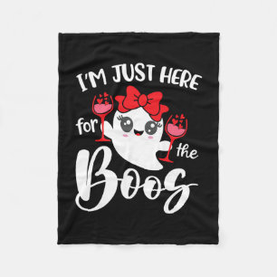 Ik ben hier alleen voor de boos Halloween Vrouwen Fleece Deken