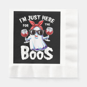Ik ben hier alleen voor de Boos Halloween Women Gh Servet