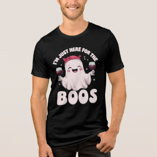 Ik ben hier alleen voor de Boos - Wijn Geest Tri-Blend Shirt