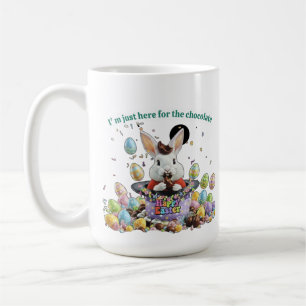 Ik ben hier alleen voor de chocolade koffiemok