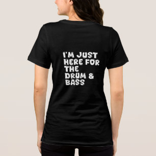 Ik ben hier alleen voor de drum & bass Tri-Blend shirt