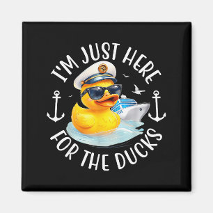 Ik ben hier alleen voor de eend, eend cruise, grap magneet