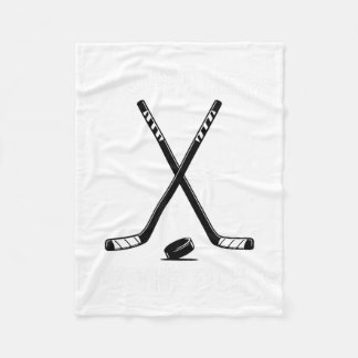 Ik ben hier alleen voor de gevechten Hockey Humor  Fleece Deken