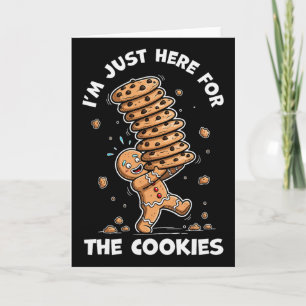 Ik ben hier alleen voor de koekjes gingerbread ker kaart
