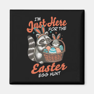 Ik ben hier alleen voor de paaseierenjacht Bunny R Magneet