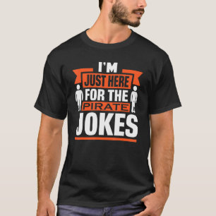 Ik ben hier alleen voor de piraatprothesaurier. t-shirt