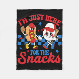 Ik ben hier alleen voor de snack Bysebyll zus peut Fleece Deken