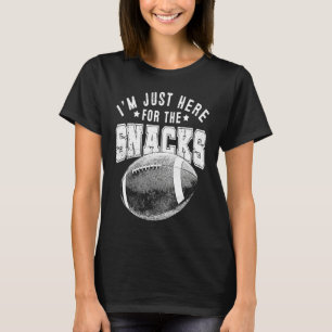 Ik ben hier alleen voor de snacks Fantasy Football T-shirt