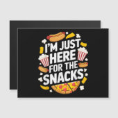 Ik ben hier alleen voor de snacks Funny Food Lover (Voorkant / Achterkant)