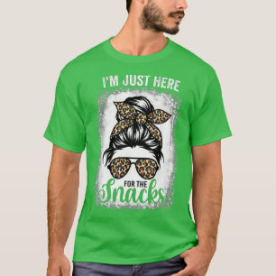 Ik ben hier alleen voor de snacks grappig fantasti t-shirt
