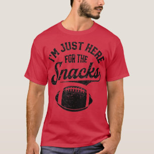 Ik ben hier alleen voor de snacks grappig fantasti t-shirt