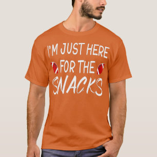 Ik ben hier alleen voor de snacks grappig fantasti t-shirt