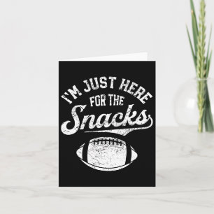 Ik ben hier alleen voor de snacks Grappige fantasi Kaart