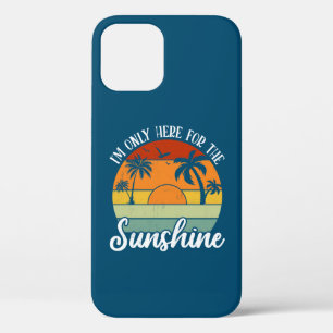 Ik ben hier alleen voor de Sunshine, Summer Vibes iPhone 12 Hoesje