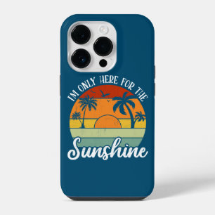 Ik ben hier alleen voor de Sunshine, Summer Vibes iPhone 14 Plus Hoesje